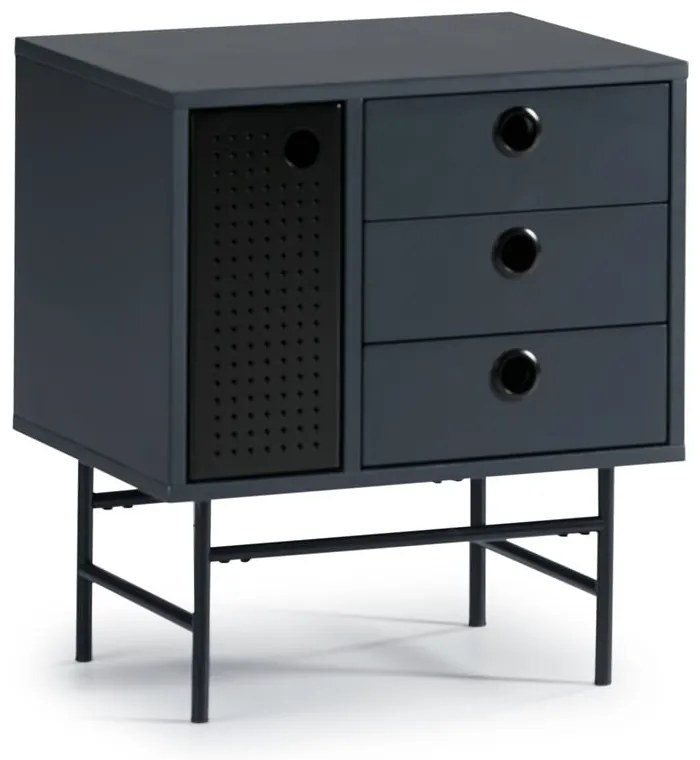 Tmavomodrý nočný stolík Teulat Punto