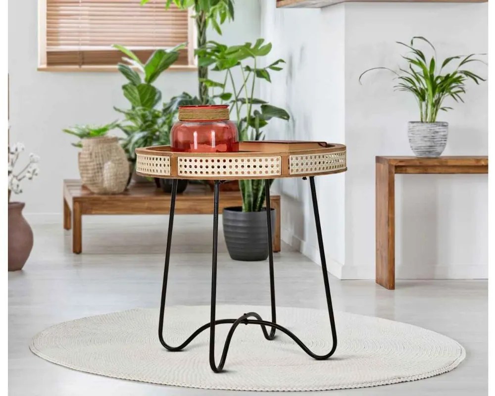 Dizajnový konferenčný stolík Saathvik 60 cm viacfarebný