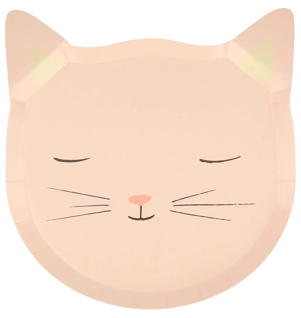 Meri Meri Papierový tanier Cute Kitten 8 ks