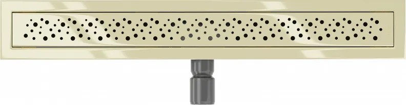 Mexen Flat M12 nerezový sprchový žľab 60 cm, zlatá, 1521060-15