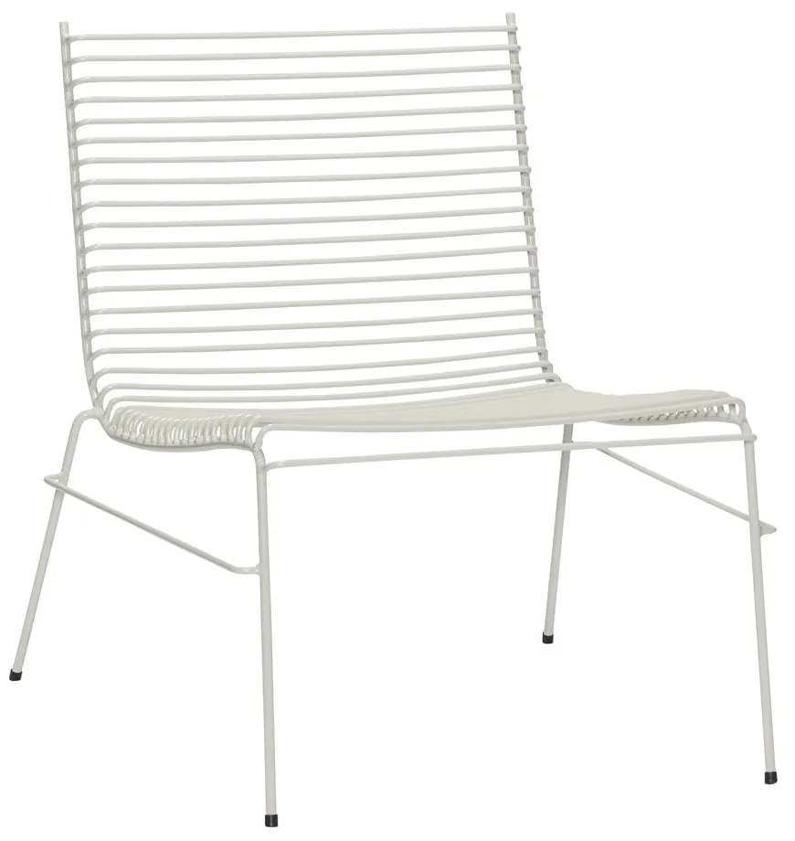 Biele kovové záhradné kreslo String – Hübsch