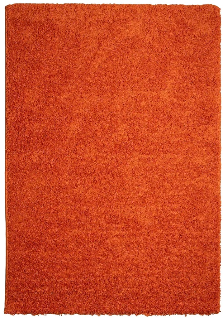 Mono Carpet, Kusový koberec Efor Shaggy 3419 Orange, 80x150, oranžová, obývacia izba