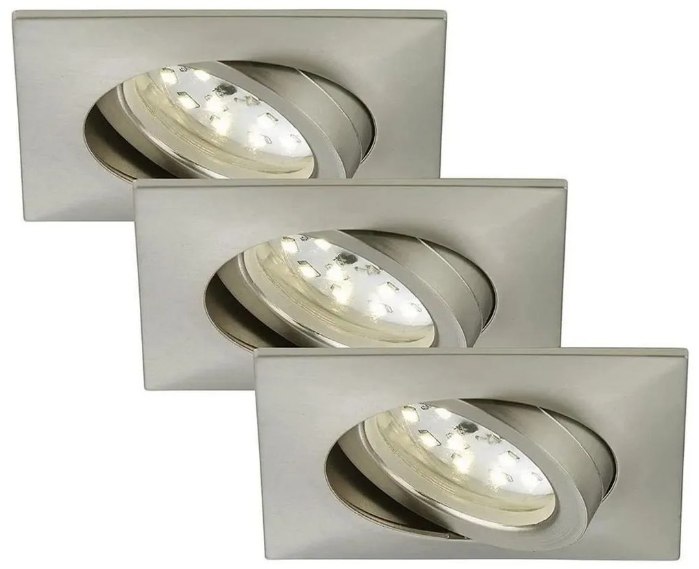 Briloner 7210-032 -SADA 3x LED Podhľadové svietidlo ATTACH LED/5W/230V IP23 chróm