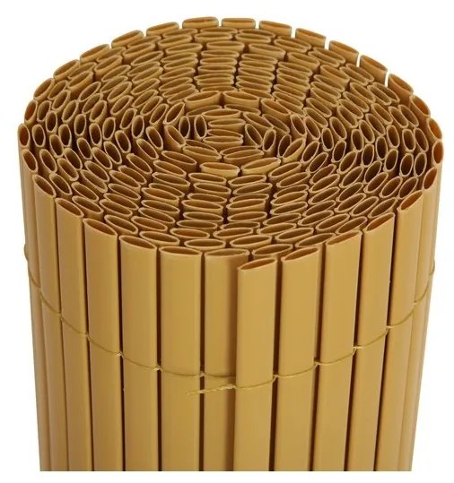 SUPPLIES PVC 1,5x3m Tieniaca textília z umelého bambusu v rolke - krémová farba