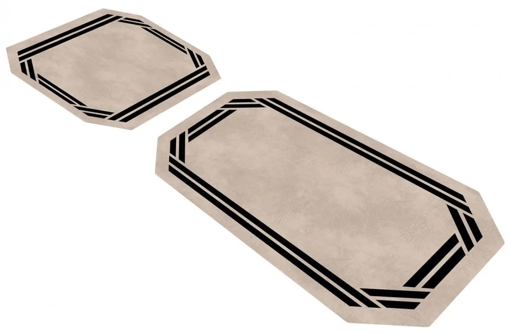 Súprava 2 kusov kúpeľňových predložiek Simplicity béžová