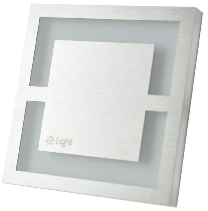 Schodiskové LED svietidlo Quadro, 1x LED 0,6w, 4000k, s