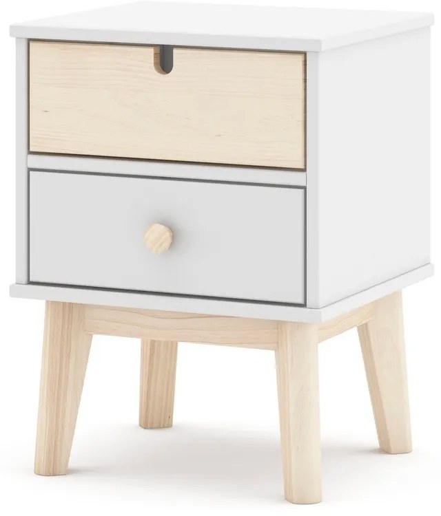 Biely detský nočný stolík Estefania - Marckeric