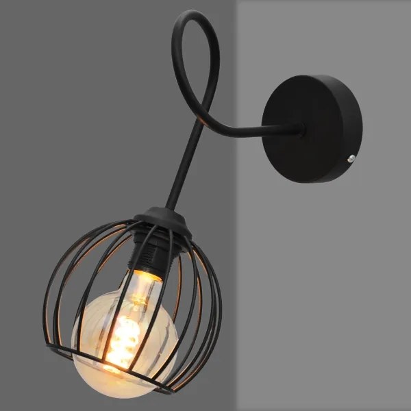 Nástenné svietidlo OXFORD 1xE27/15W/230V čierna