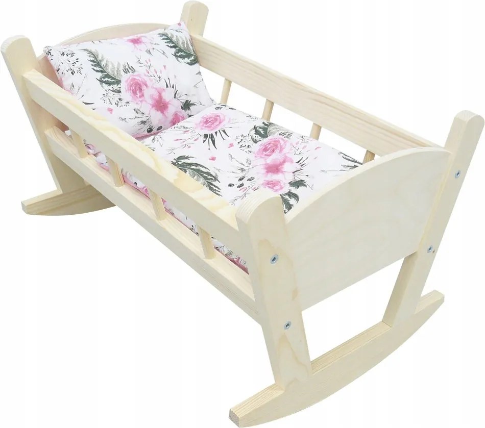 Drevená kolíska pre bábiky