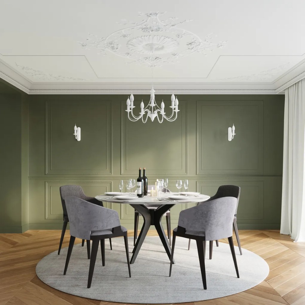 Nástenné svietidlo Minerwa, biele telo svietidla