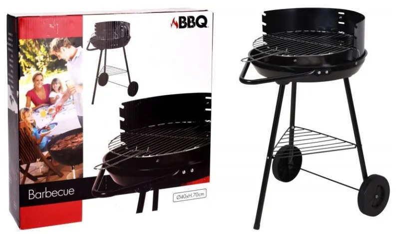 MAKRO - Gril okrúhly 51x45x70cm BBQ