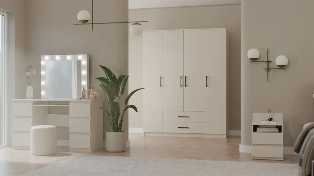 Šatníková skriňa Romana 160 cm kašmír