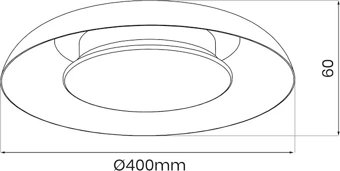 Stropné LED svietidlo Piattino, 1x LED 30w, 3000-6000k, w