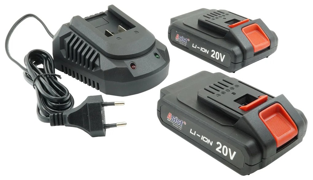ASIST Aku vŕtačka 20V Li-Ion, bezuhlíkový motor, 2-rýchlostná