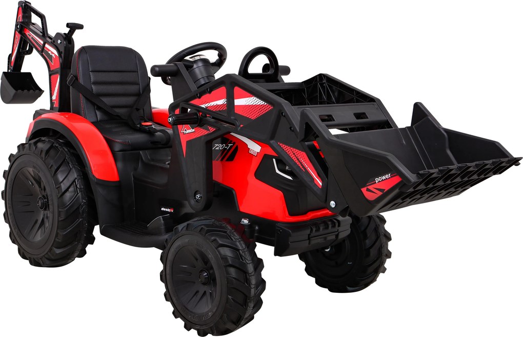 Ramiz Traktor s prívesom 720-T červený
