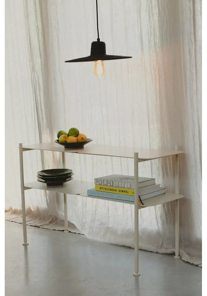 Čierne stmievateľné závesné svietidlo s ratanovým tienidlom ø 35 cm Balance – Zuiver