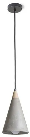 RED - Design Rendl - R12380 - Luster na lanku HEIDI 1xE27/28W/230V betón/drevo