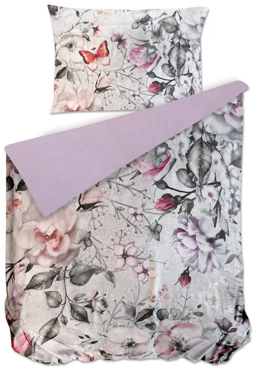 Bierbaum obliečka bavlnený satén 5205D Roses - 140x200 / 70x90 cm