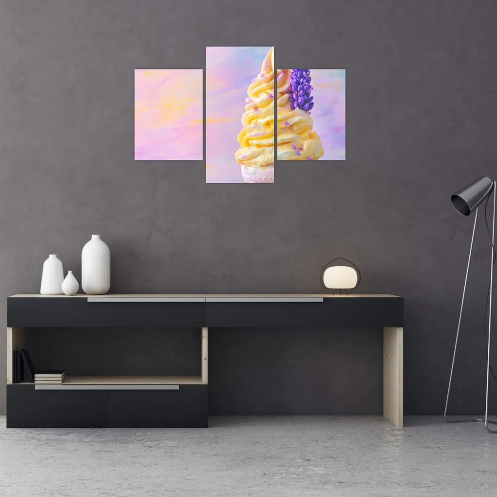 Obraz - Zmrzlina s levanduľou (90x60 cm)