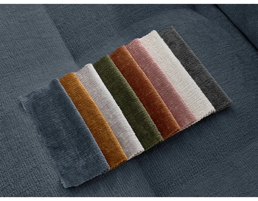 Tmavomodrá ženilková pohovka 237 cm Whesley – Bobochic Paris