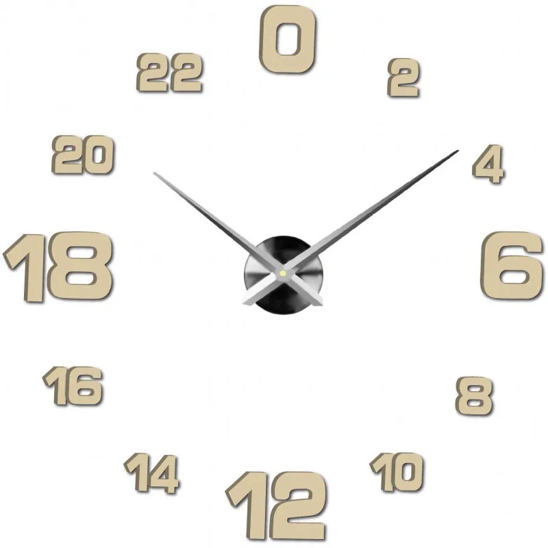 Moderné nalepovacie nástenné hodiny | 3D hodiny 12S022-Wall clock