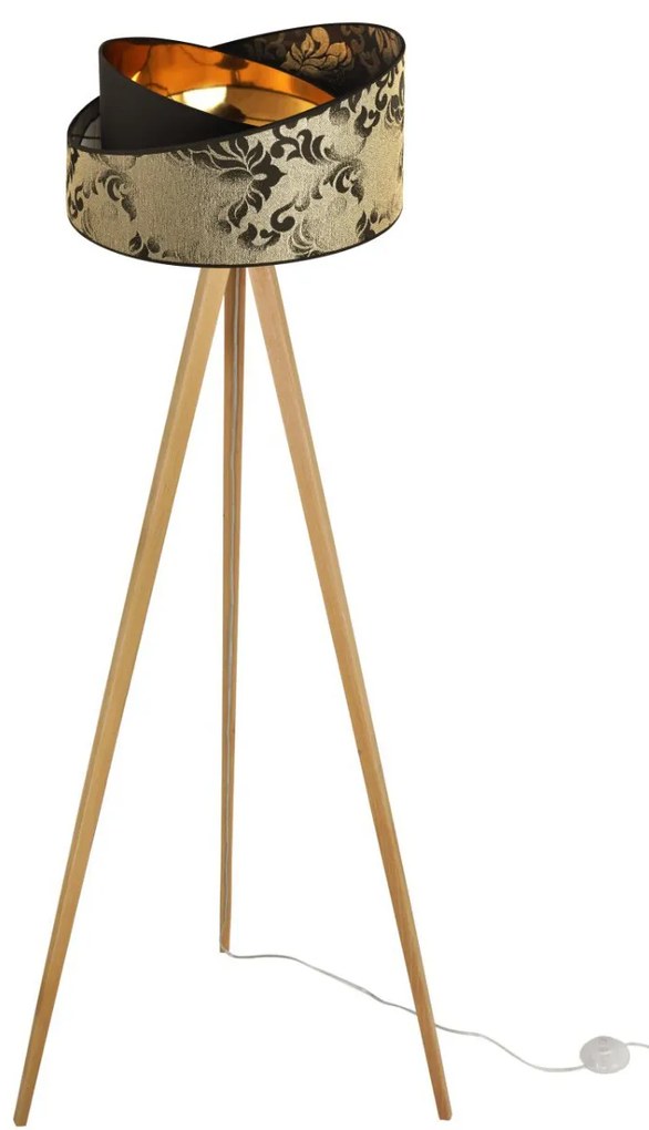 Stojacia lampa Werona, 1x textilné tienidlo so vzorom (výber zo 7 farieb), (výber zo 6 farieb konštrukcie)