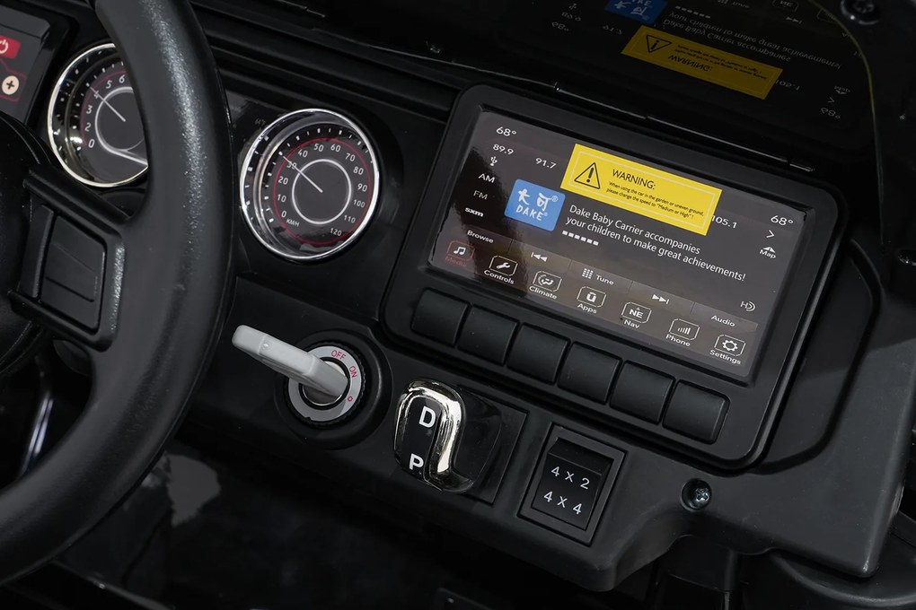 Ramiz Jeep Wrangler Rubicon LIFT elektrické autíčko pre deti čierne