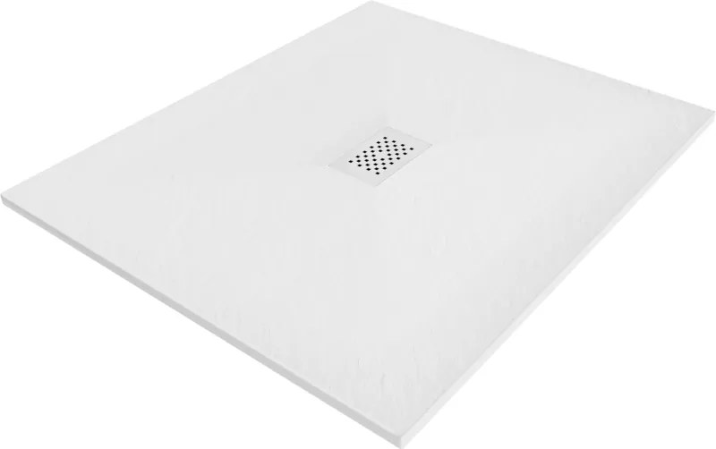 Mexen Hugo, obdĺžniková sprchová vanička SMC 110 x 100 cm, biela, biela krytka, 42101011-W