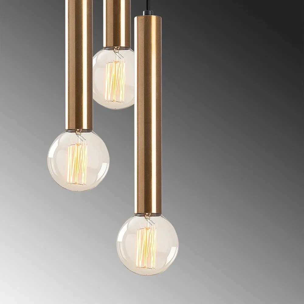 Závesné svietidlo v zlatej farbe ø 22 cm Tempo – Opviq lights