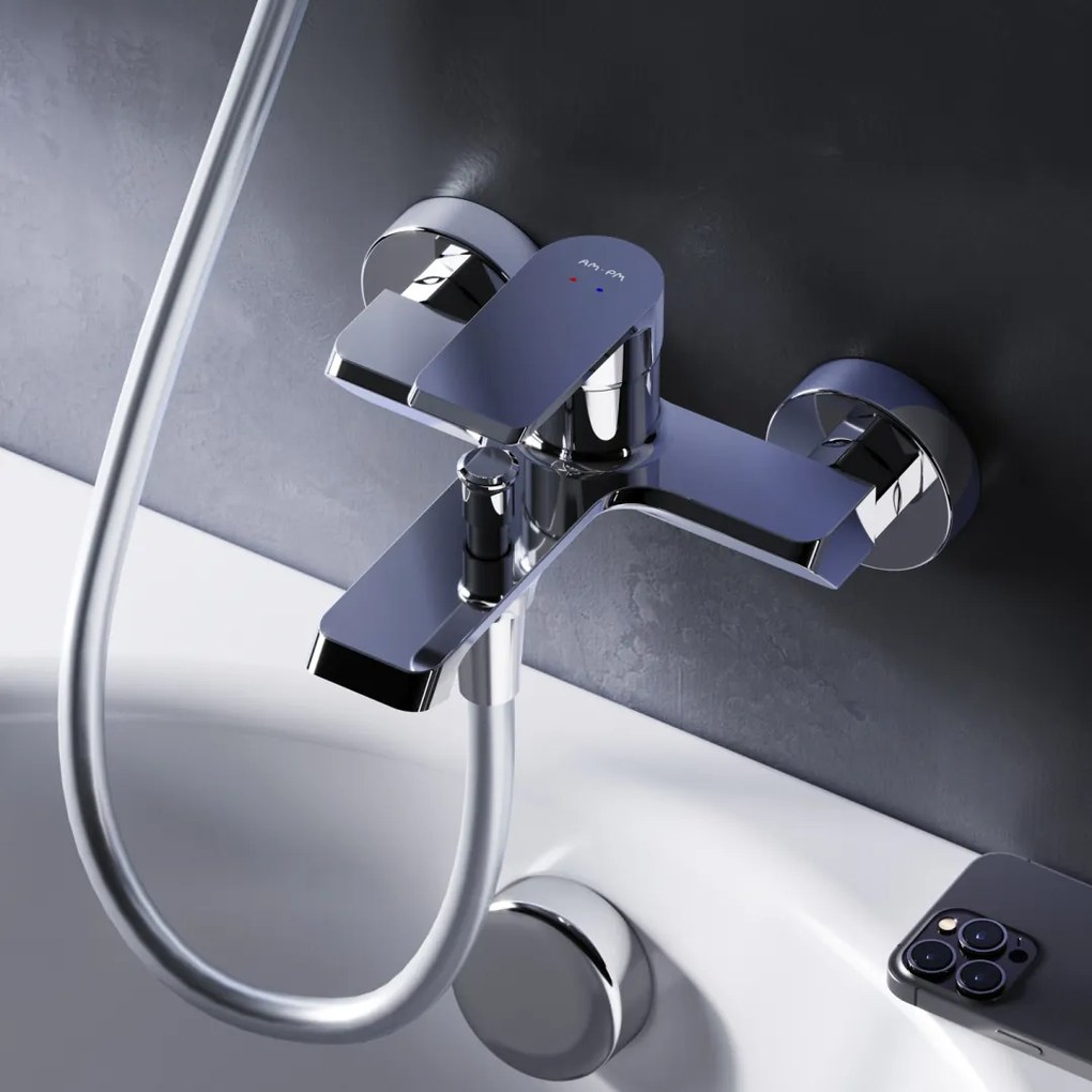 Vaňová a sprchová batéria AM.PM Flash FNA10000 jednopáková, chróm