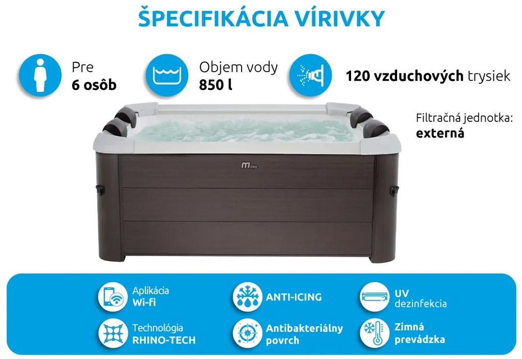 Mspa | Vírivý bazén MSPA Tribeca F-TR062W | 11400268