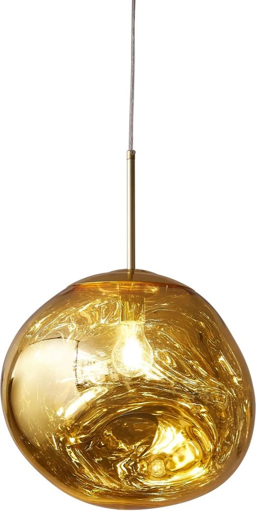 Závesná lampa Glam M zlatá 28 cm