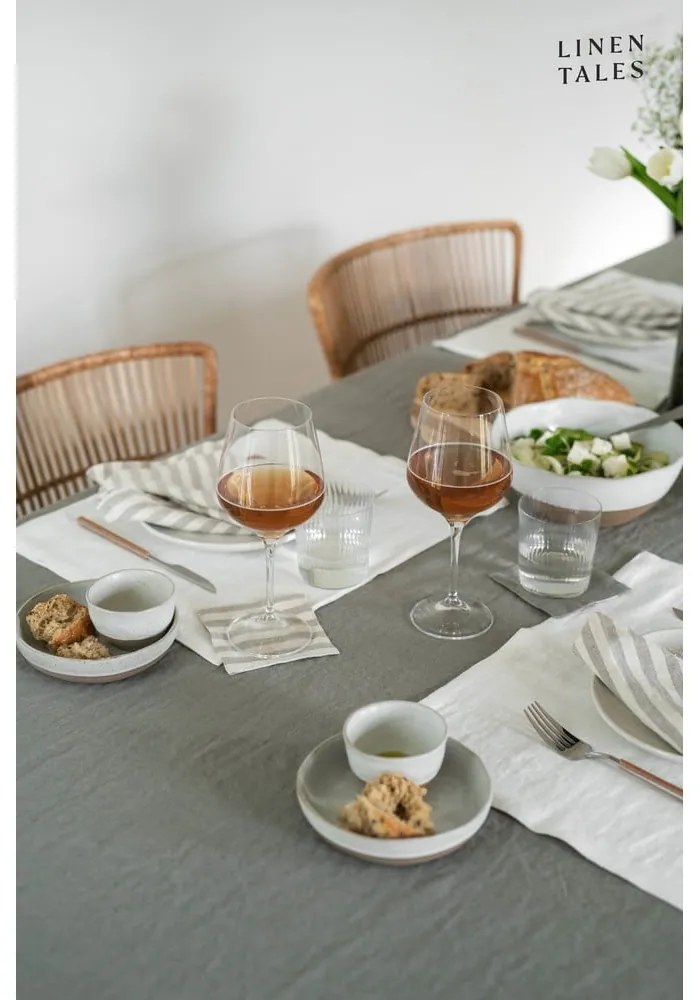 Ľanový obrus 140x300 cm Khaki – Linen Tales