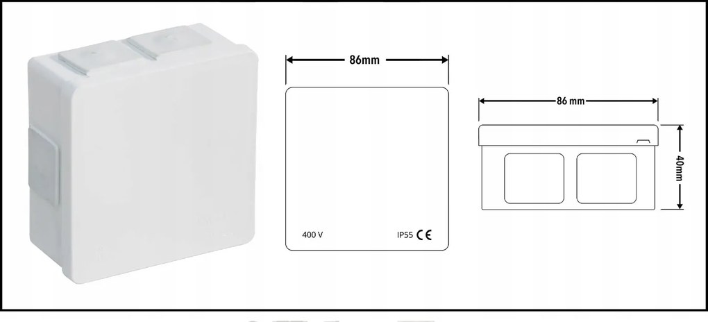VIPLAST Hermetická elektrická skriňa IP55