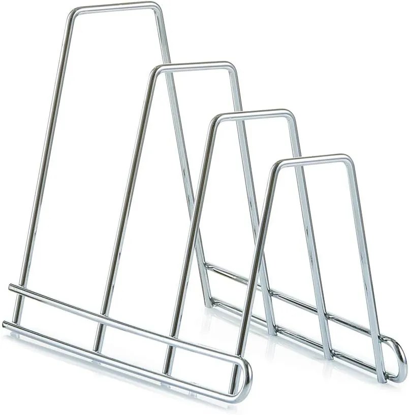 Zeller Present Držiak, stojan na pokrievky, panvice, dosky, plechy – 3 pozície, nerezový ZELLER