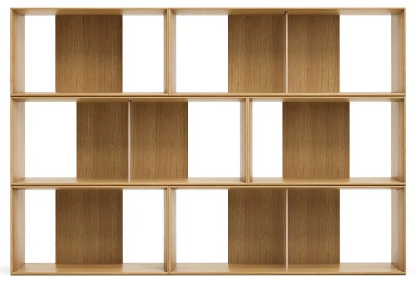 Modulárny policový systém v dekore duba v prírodnej farbe 6 ks 168x114 cm Litto – Kave Home