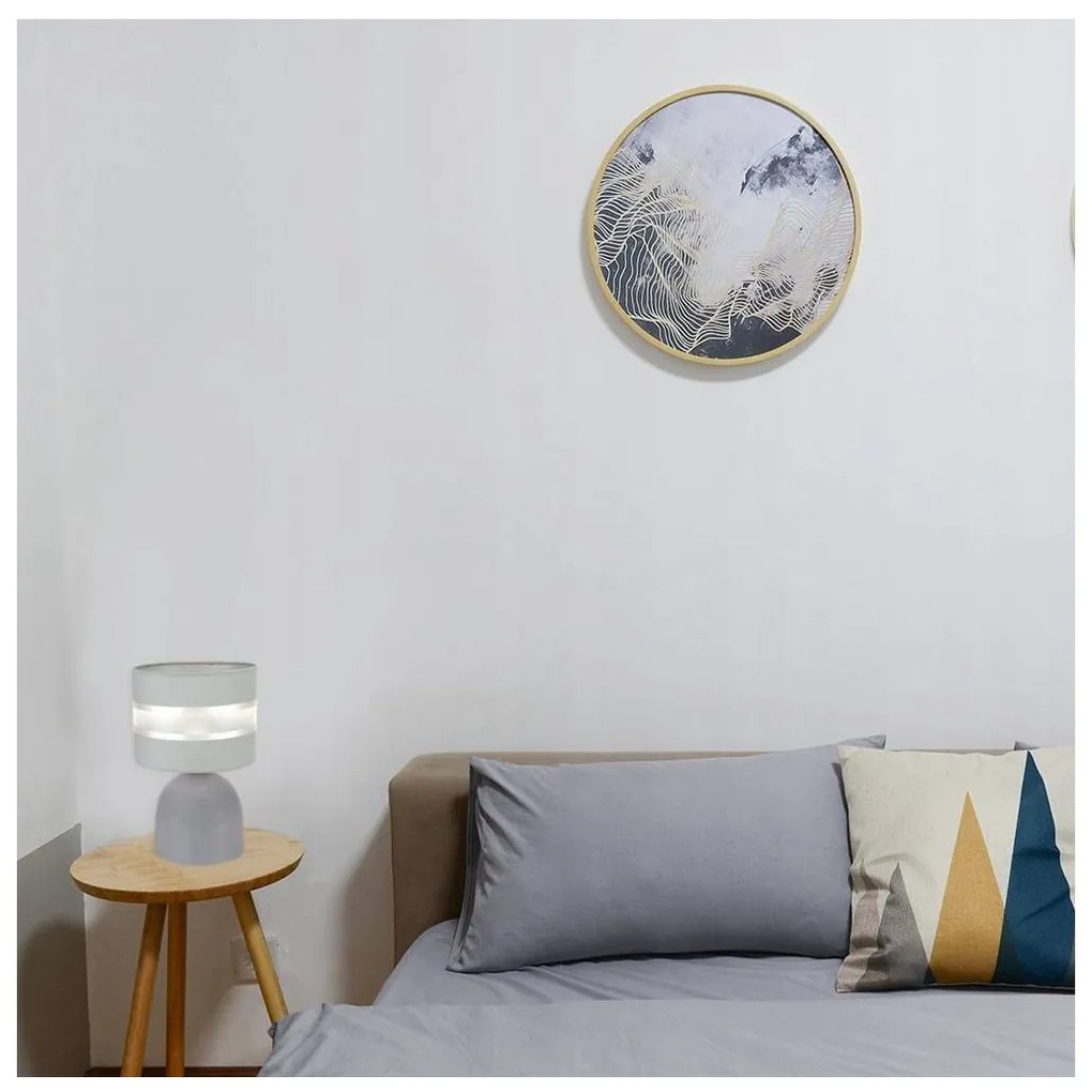 Stolná lampa Elegance, 1x textilné tienidlo (výber z 6 farieb), (výber z 3 farieb konštrukcie), s