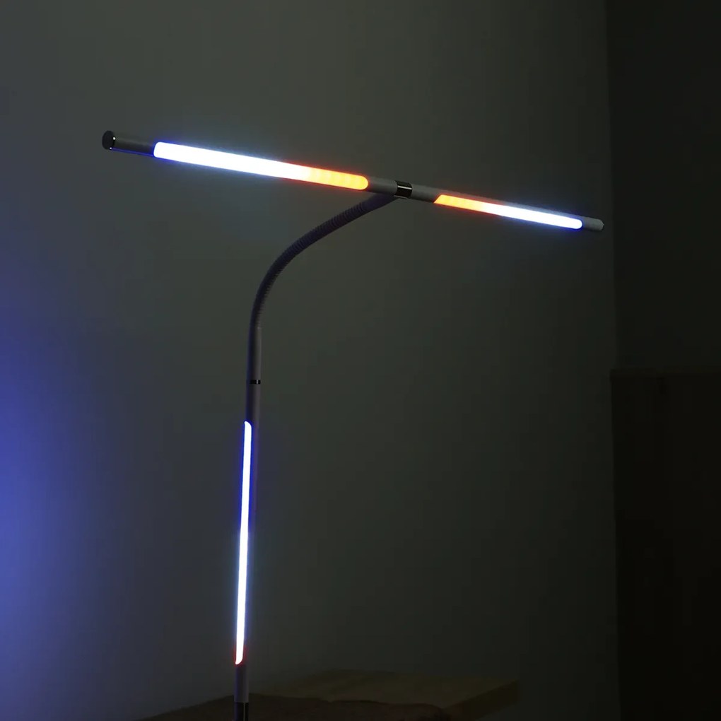 Stolná LED lampa NOX s RGBW efektmi, základňa, diaľkový ovládač