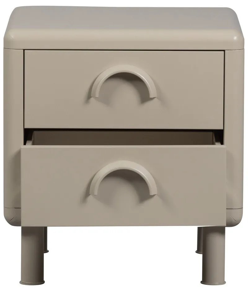 Béžový kovový nočný stolík Rune – WOOOD