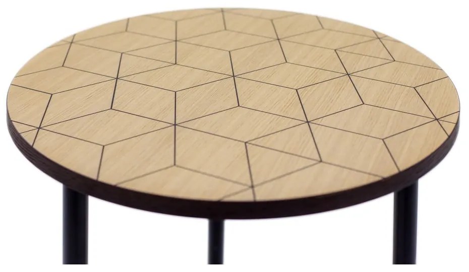 Okrúhly odkladací stolík Woodman Arty Triangle 50