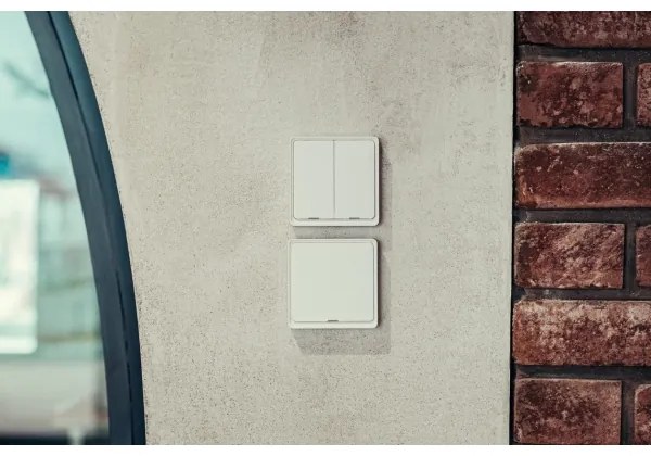 Immax NEO 07507L - Vypínač 2-tlačidlový SMART 1xCR2430 Zigbee 3.0 Tuya