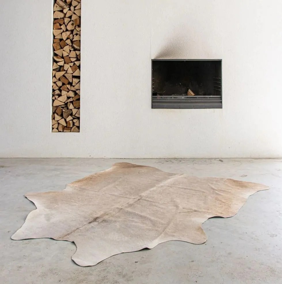 Koberec kravská koža béžová - 150 * 250 * 0,3 cm