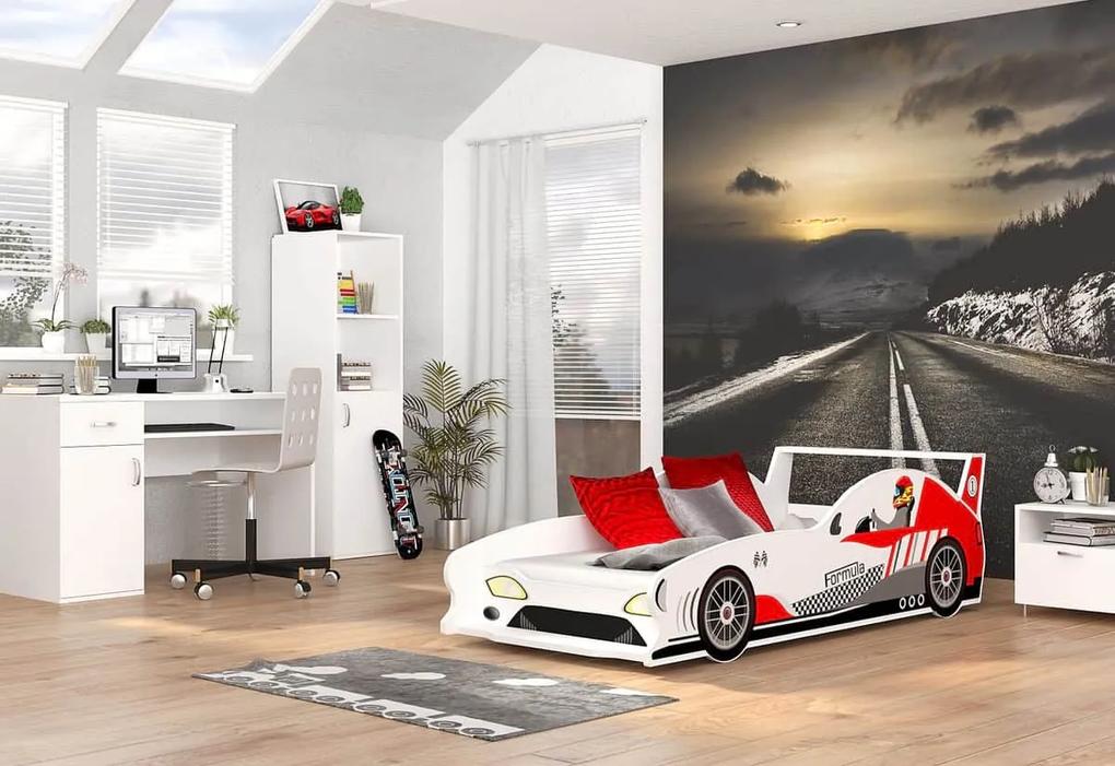 Dětská postel AUTO GT Formule 1 + matrace + rošt ZDARMA, 80x160, VZOR 06
