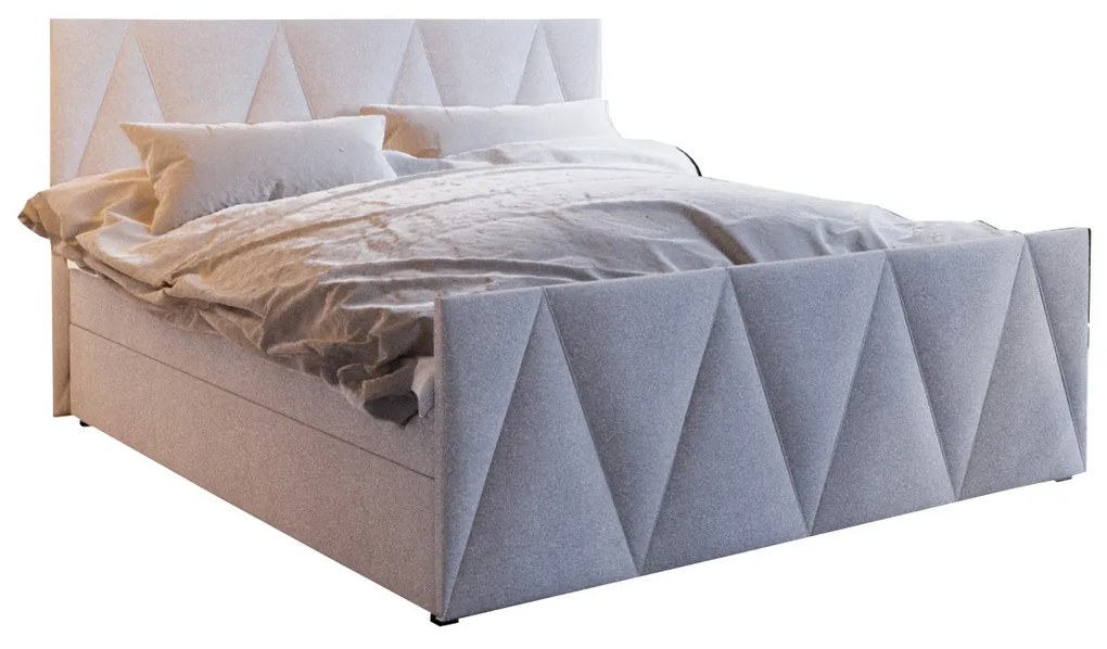 Manželská posteľ Boxspring 140 cm Milagros 3 (béžová) (s matracom a úložným priestorom). Akcia -20%. Vlastná spoľahlivá doprava až k Vám domov. 1047243