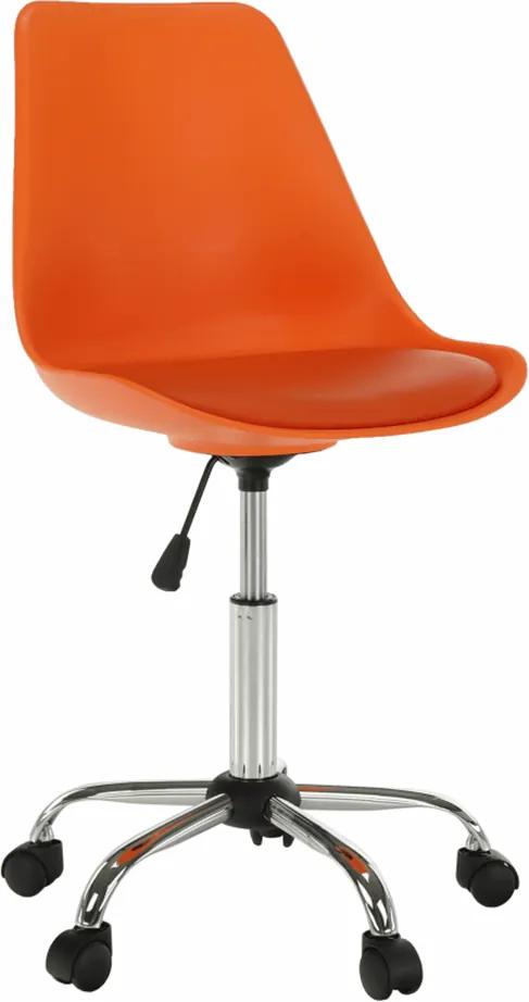 Kancelárska stolička, oranžová, DARISA
