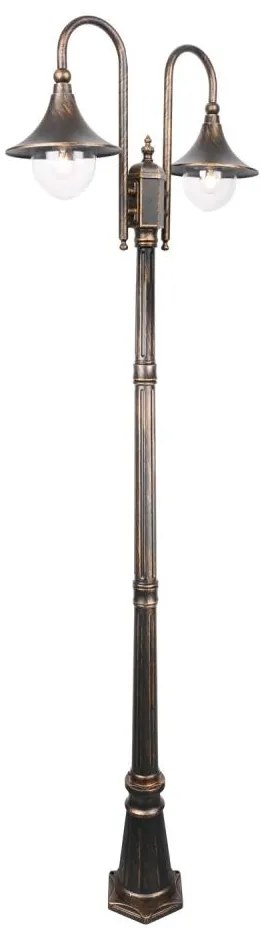 Vonkajšia lampa TALEZ 2xE27/15W/230V IP44 bronz patina