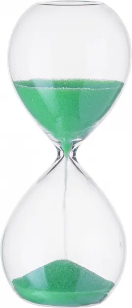 S-art - Dekorácia presýpacie hodiny zelené - S-Art, 12,5 cm (593600)