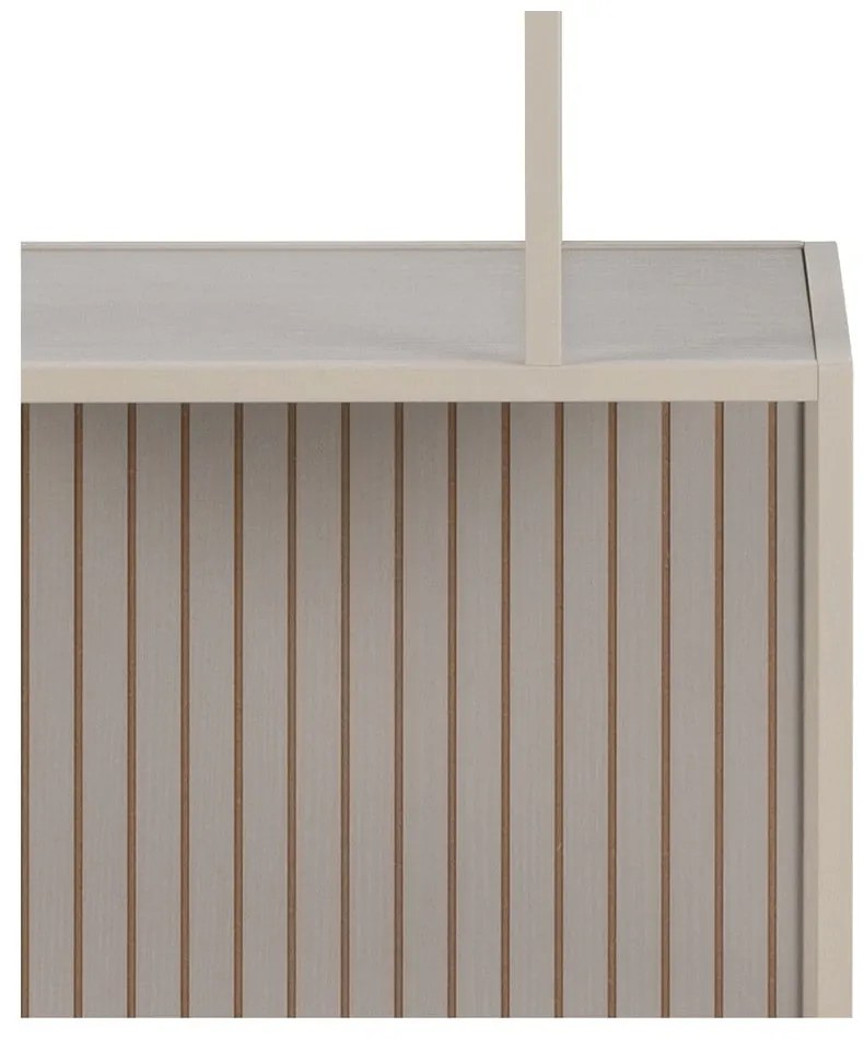 Sivá knižnica 77x185x35 cm Seaford – Actona