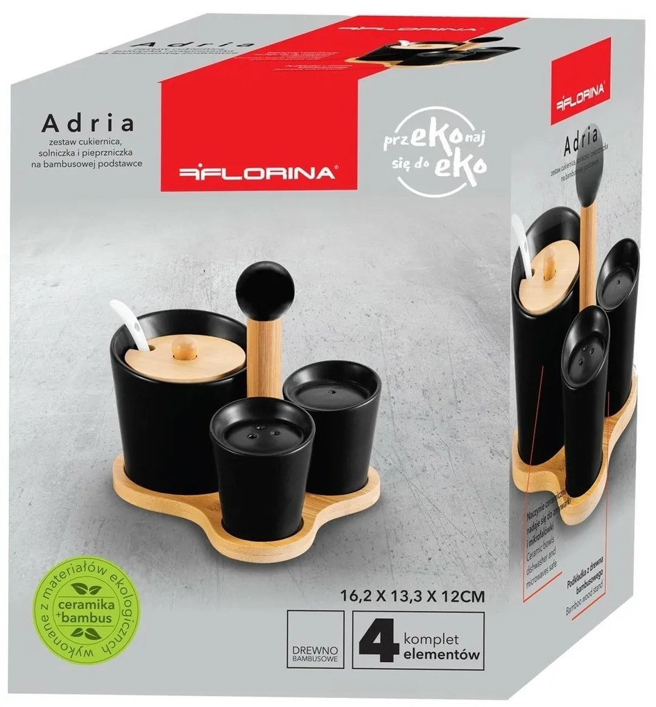 Florina Dochucovacia súprava Adria, čierna