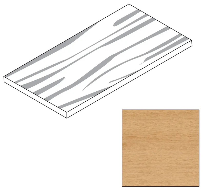 Laminovaná polica pre ELEMENT SYSTEM, 1200 x 200 mm, buk
